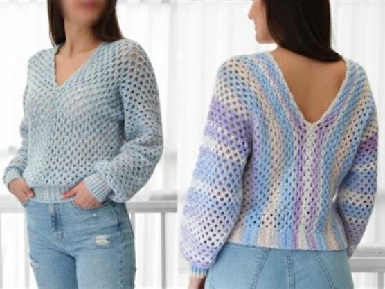 Hooked in style_6-Day crochet Sweater pattern