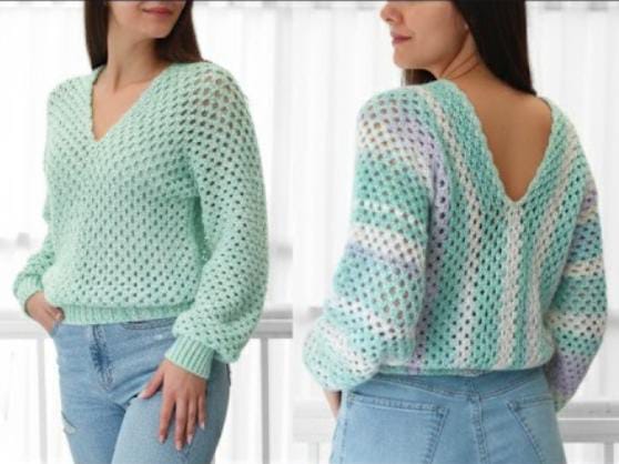 Hooked in style_6-Day crochet Sweater pattern